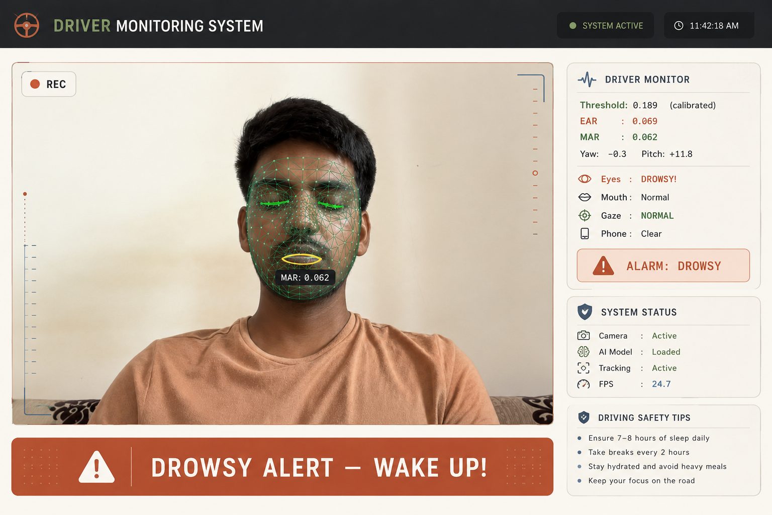 Driver Drowsiness Monitor